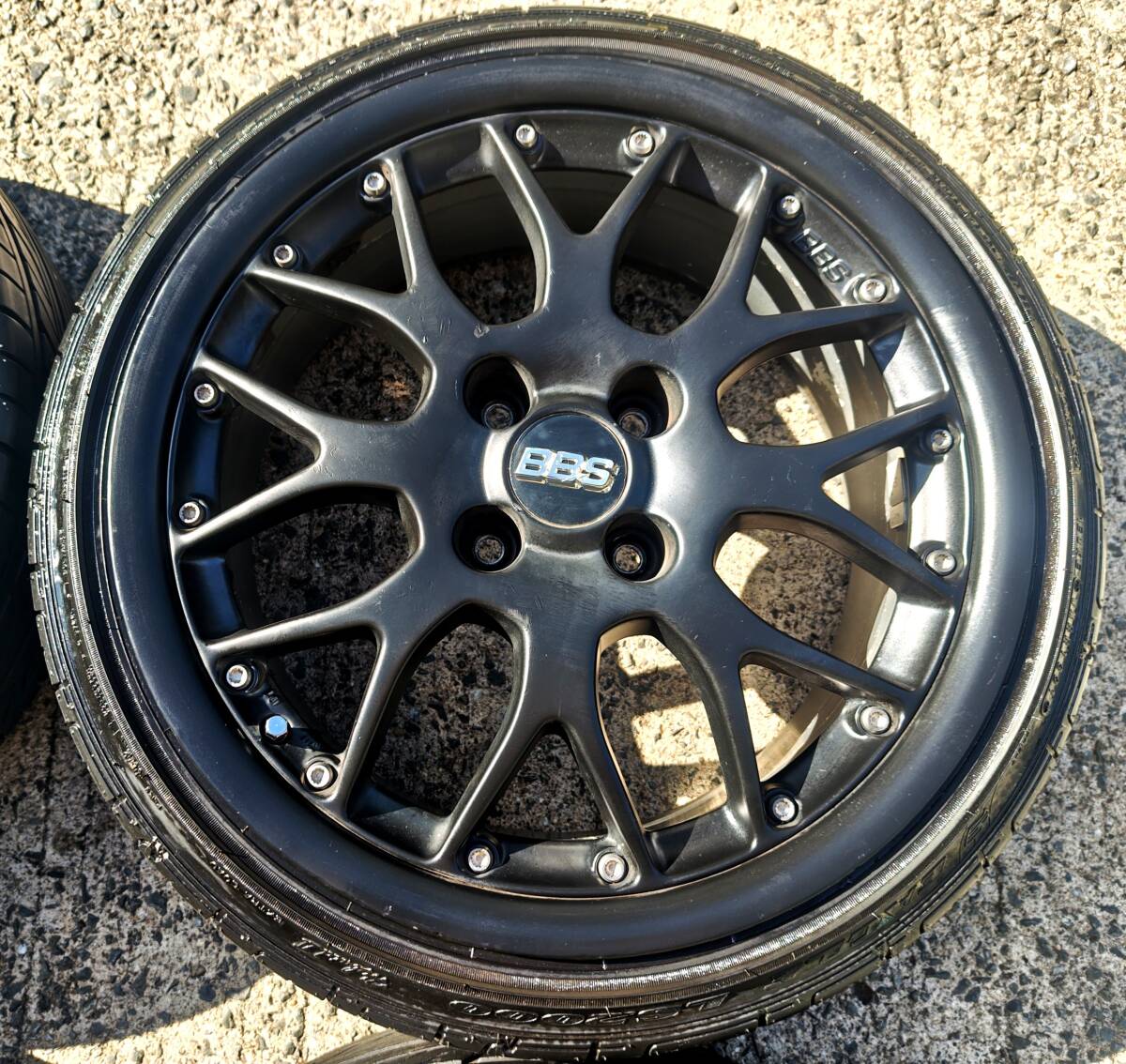 送料込も★本物BBS RS764★希少ワイドサイズ&バリ山165引張り仕様★ツライチ軽自動車に!165/45-16 N-BOX タントカスタムLA600S JF1 JF3 JF5_画像3