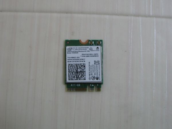 0201◆Intel Dual Band Wireless-AC 3160NGW/3165NGW 802.11ac 最大433Mbps+Bluetooth 4.2 無線LANカード B35/R T55、R634より_画像1