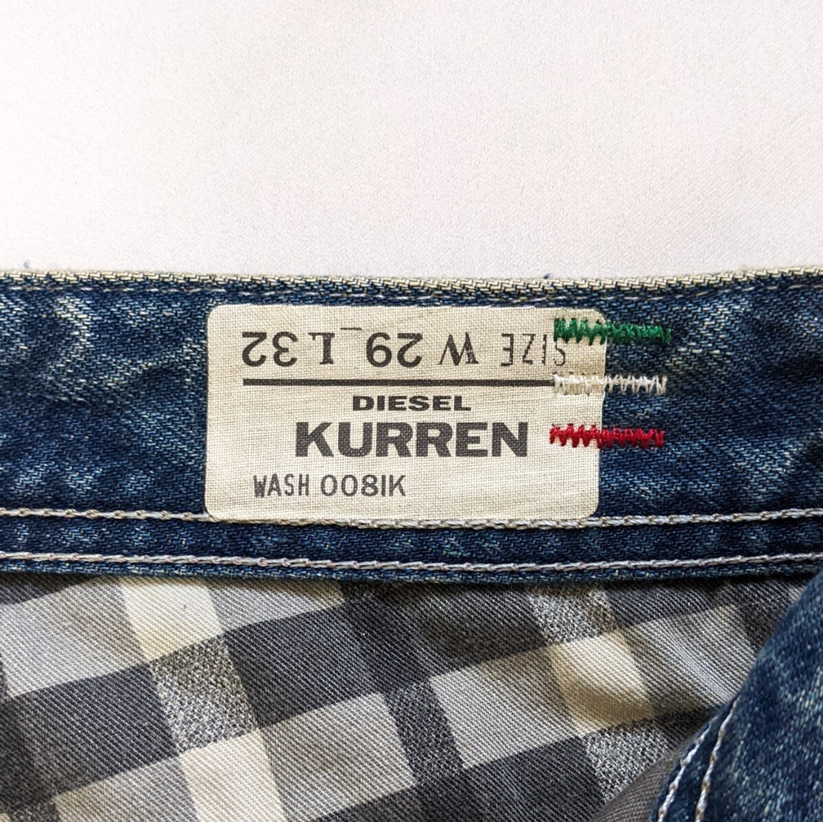 DIESEL KURREN ディーゼル ルーズストレート ユーズド加工 デニム_画像8