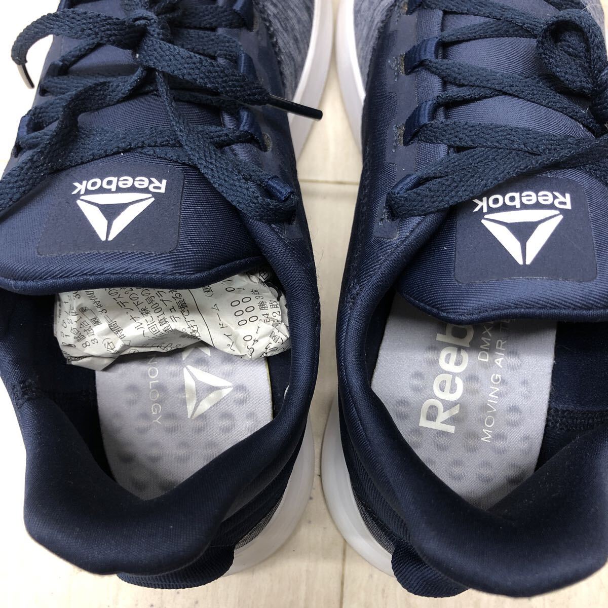 M293 FN-250905-287 Reebok リーボック DMX LITE DMX ライト ランニングシューズ ローカットシューズ レディース ネイビー 24cm_画像8