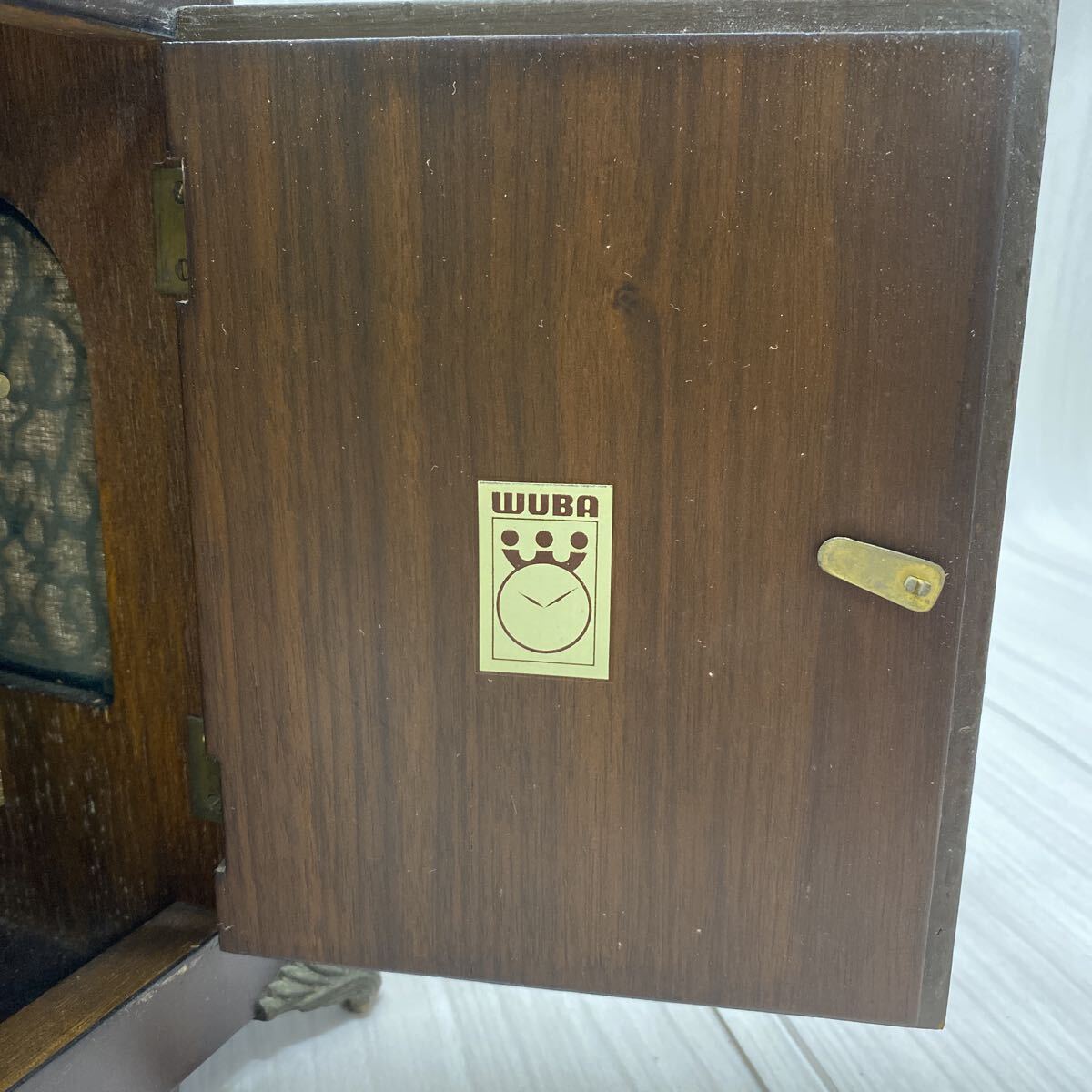 D711 FN-250919-1197 Warmink WUBA ワルミンク社 ウーバー オランダ ダッチマンテル時(shí)計(jì) 置時(shí)計(jì)ゼンマイ式 アンティーク ムーンフェーズ