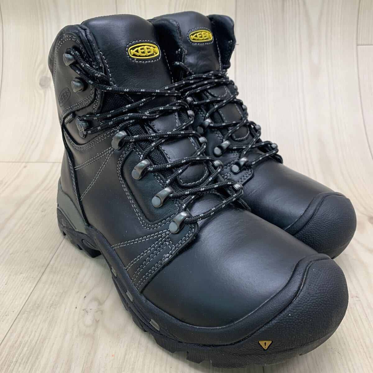 N12 FN-250912-768 KEEN キーン ワークブーツ トレッキングシューズ 登山靴 ハイカットブーツ ハイキングシューズ ブラック メンズ 27cm