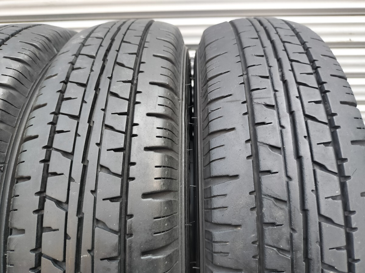 スズキ純正スチールホイール 12インチ 12×3.50B 4H PCD100 +45 2022年製 VAN01 145R12 6P.R LT★シルバー再塗装 センターキャップ付 鉄_画像8