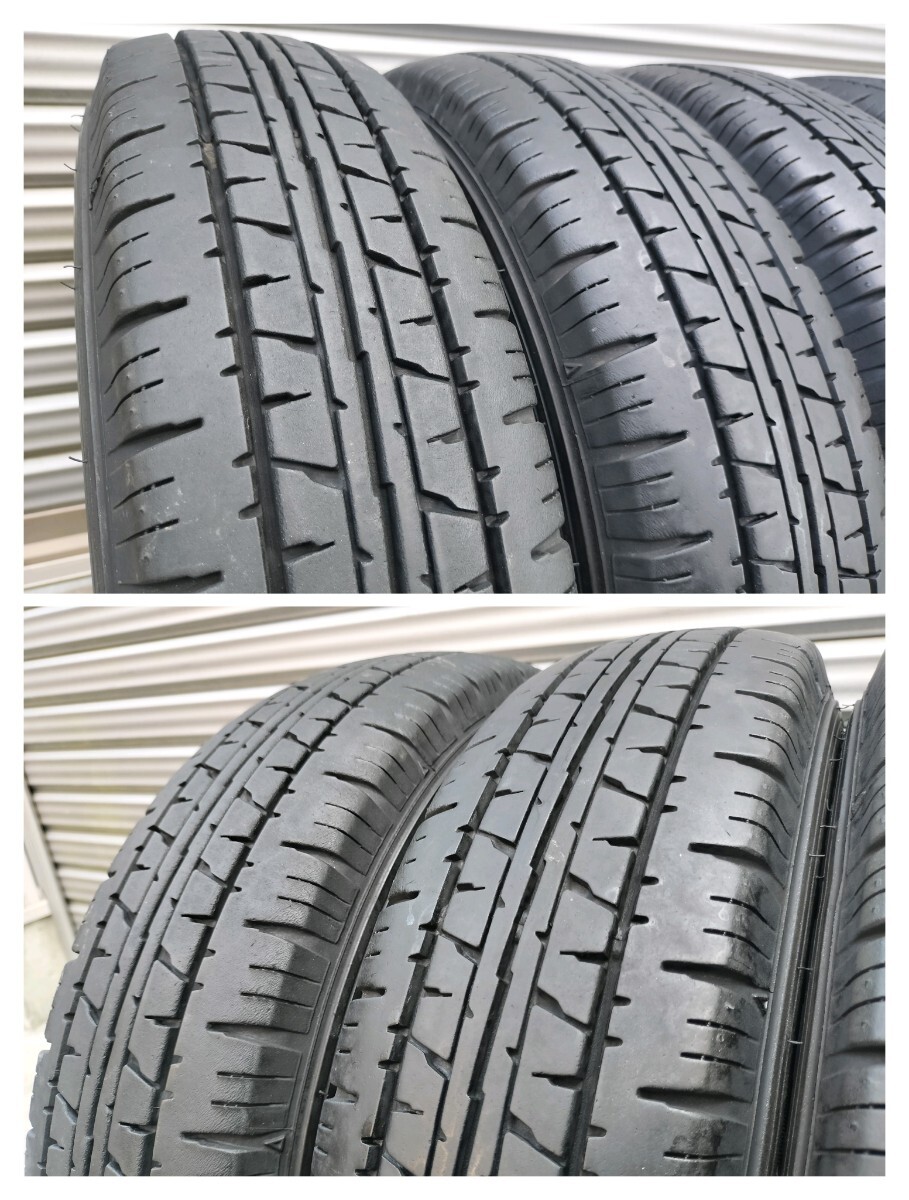 スズキ純正スチールホイール 12インチ 12×3.50B 4H PCD100 +45 2022年製 VAN01 145R12 6P.R LT★シルバー再塗装 センターキャップ付 鉄_画像7