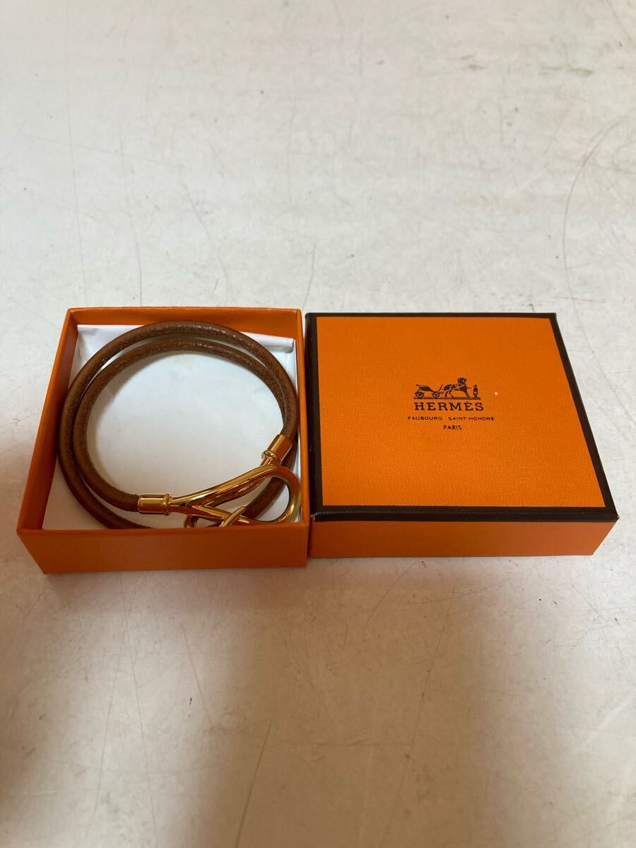 HERMES エルメス ブレスレット レザーバングル ヴィンテージ コレクション ブランド アクセサリー バングル レザー 保管品