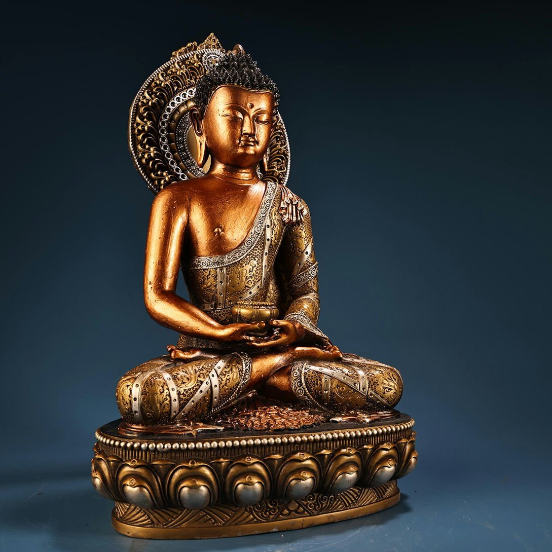 * перо .* старый изобразительное искусство *Y1374 Kiyoshi времена медный высота отходит гравюра ... золотой серебряный . количество .. изображение Будды