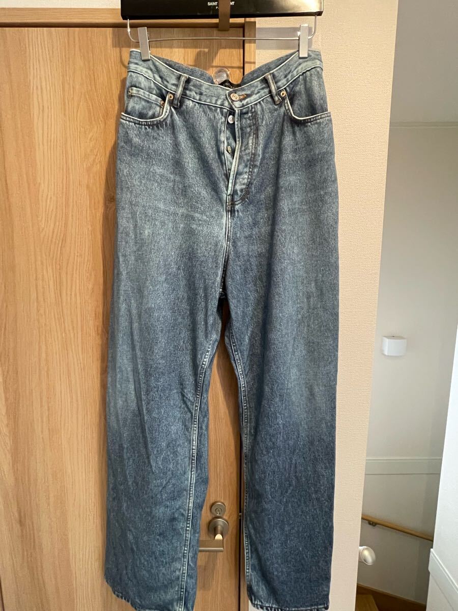 バレンシアガ トロンプルイユ 転写 デニム パンツ_画像1