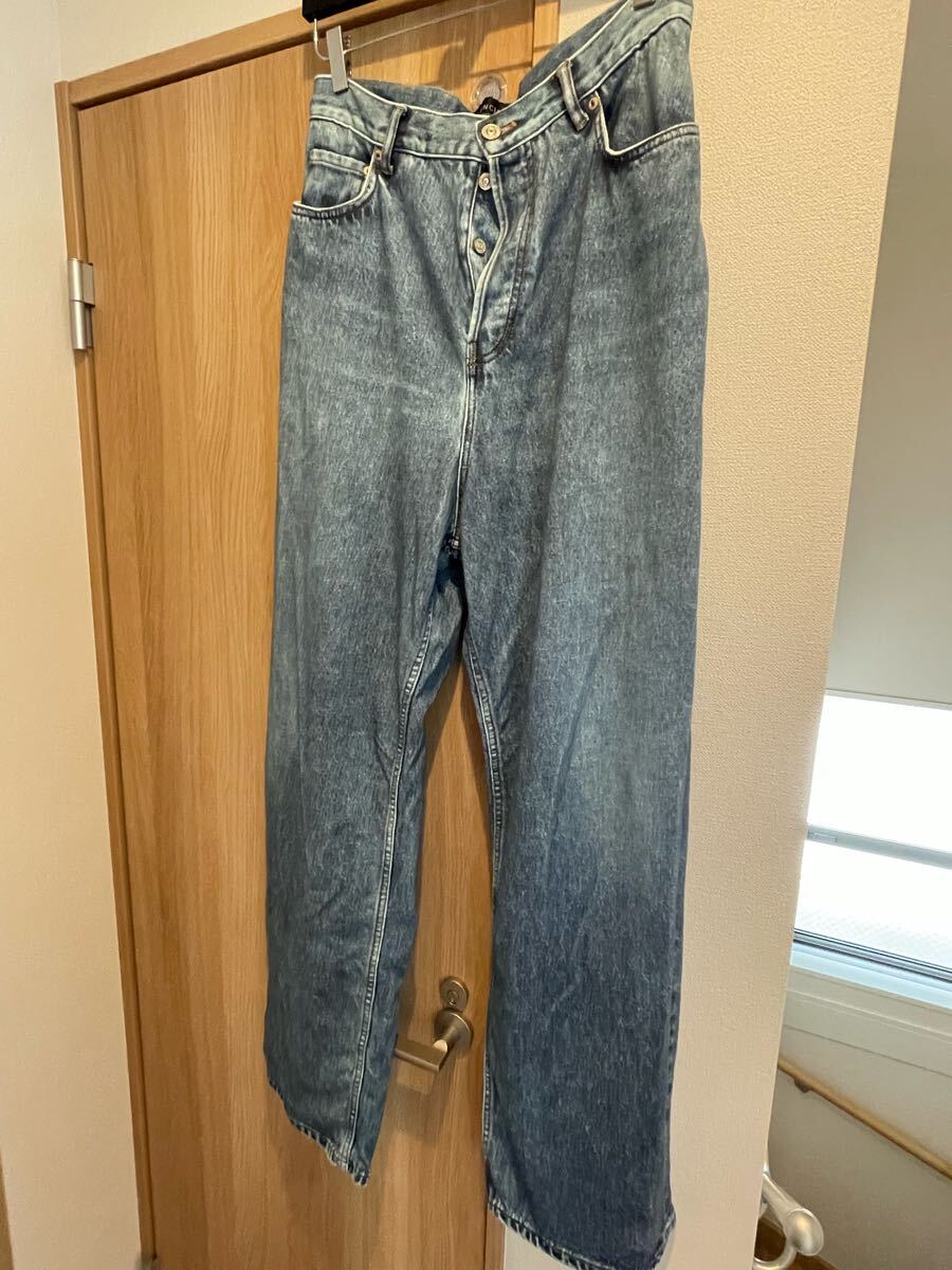 バレンシアガ トロンプルイユ 転写 デニム パンツ_画像2