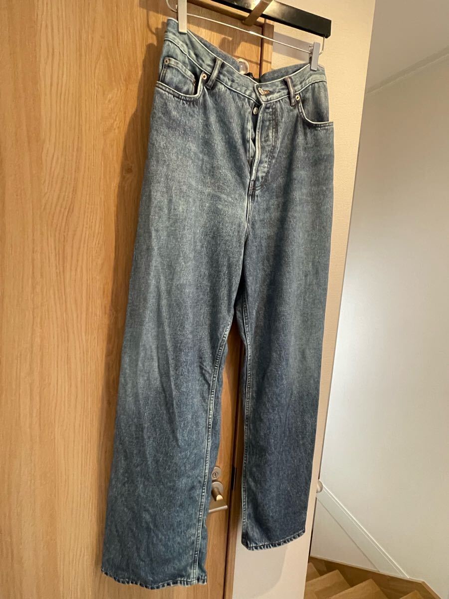 バレンシアガ トロンプルイユ 転写 デニム パンツ_画像3