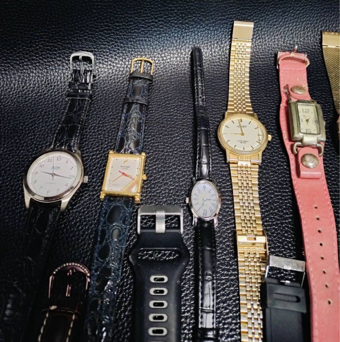 A107ジャンク1円スタート 腕時(shí)計(jì)おまとめ20點(diǎn) CITIZEN CASIO ALFA LE VIAN SCRIPT TELVA その他