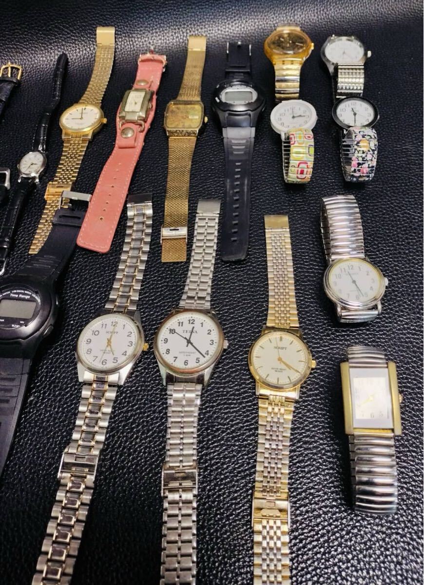 A107ジャンク1円スタート 腕時(shí)計(jì)おまとめ20點(diǎn) CITIZEN CASIO ALFA LE VIAN SCRIPT TELVA その他