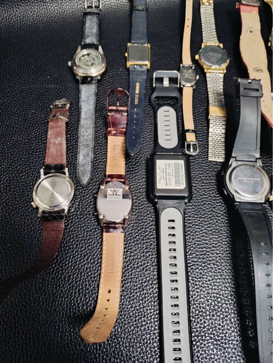 A107ジャンク1円スタート 腕時(shí)計(jì)おまとめ20點(diǎn) CITIZEN CASIO ALFA LE VIAN SCRIPT TELVA その他