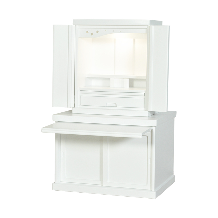  домашний алтарь * домашний алтарь шт. верх и низ в комплекте [ Mini современный домашний алтарь * будущее 18 номер + домашний алтарь шт. * цветок видеть месяц ] белый * бесплатная доставка hanami18