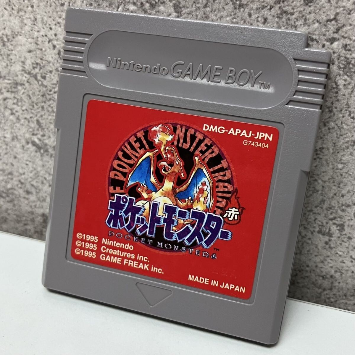 〇M026-P1-855★ GB ソフト ポケットモンスター 赤 Nintendo ニンテンドー ゲームボーイ DMG-APAJ-JPN 起動(dòng)確認(rèn)済み OA