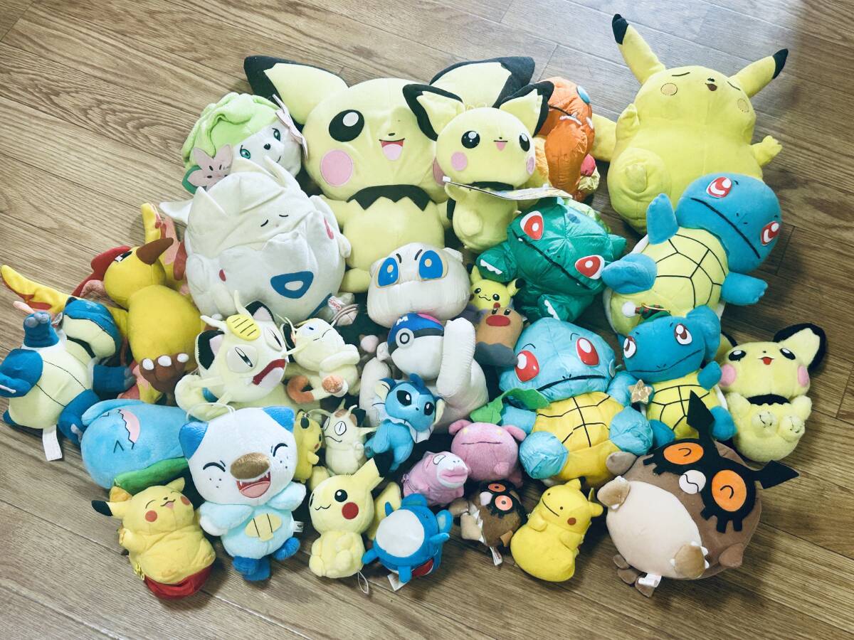 ポケモン ぬいぐるみ 大量 まとめて 任天堂 かわいい ポケモンセンター ポケットモンスター ピカチュウ ジャンク セットB　平成　レトロ
