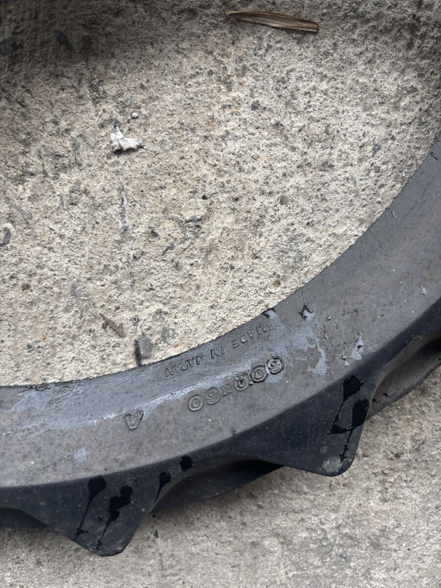 田植機　田植え機　部品パーツ　クボタ　SPK45 車輪/ タイヤ　前輪　600×60 訳あり　　現(xiàn)狀販売　