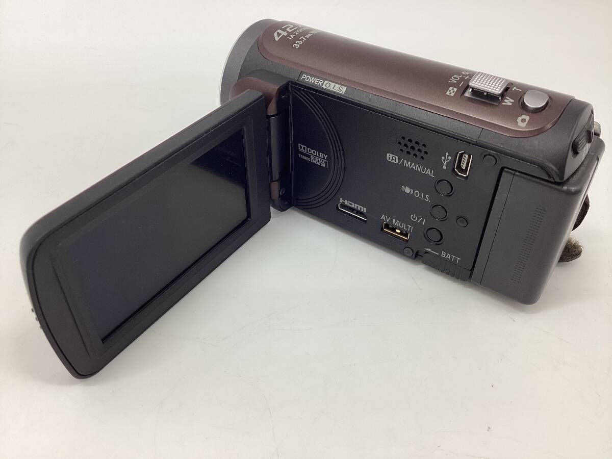 【7287】通電OK Panasonic パナソニック HDC-TM45 デジタル ビデオカメラ 茶 ブラウン 2011年制 ジャンク