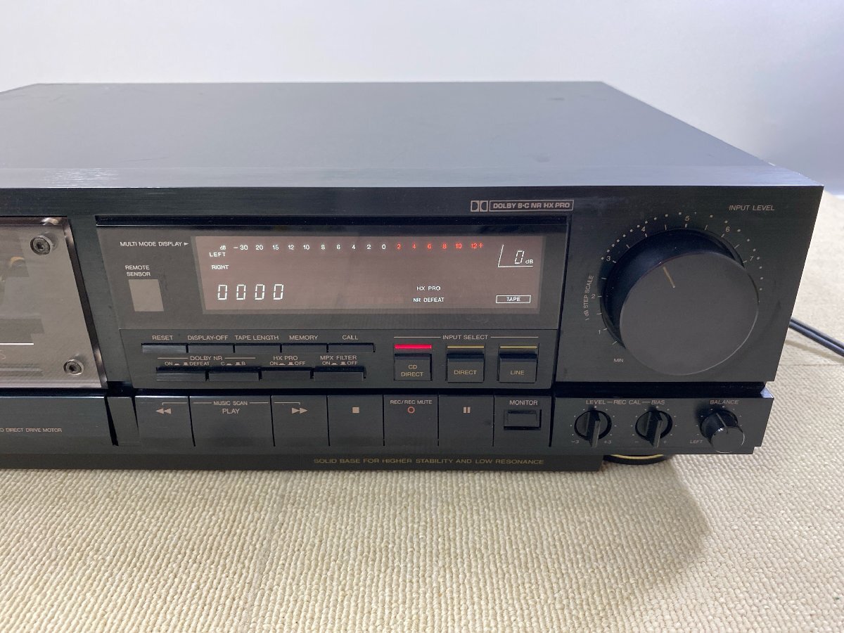 【通電確認済】Victor TD-V721 ステレオカセットデッキ 3ヘッド ビクター 日本ビクター シリアルナンバー 15361469