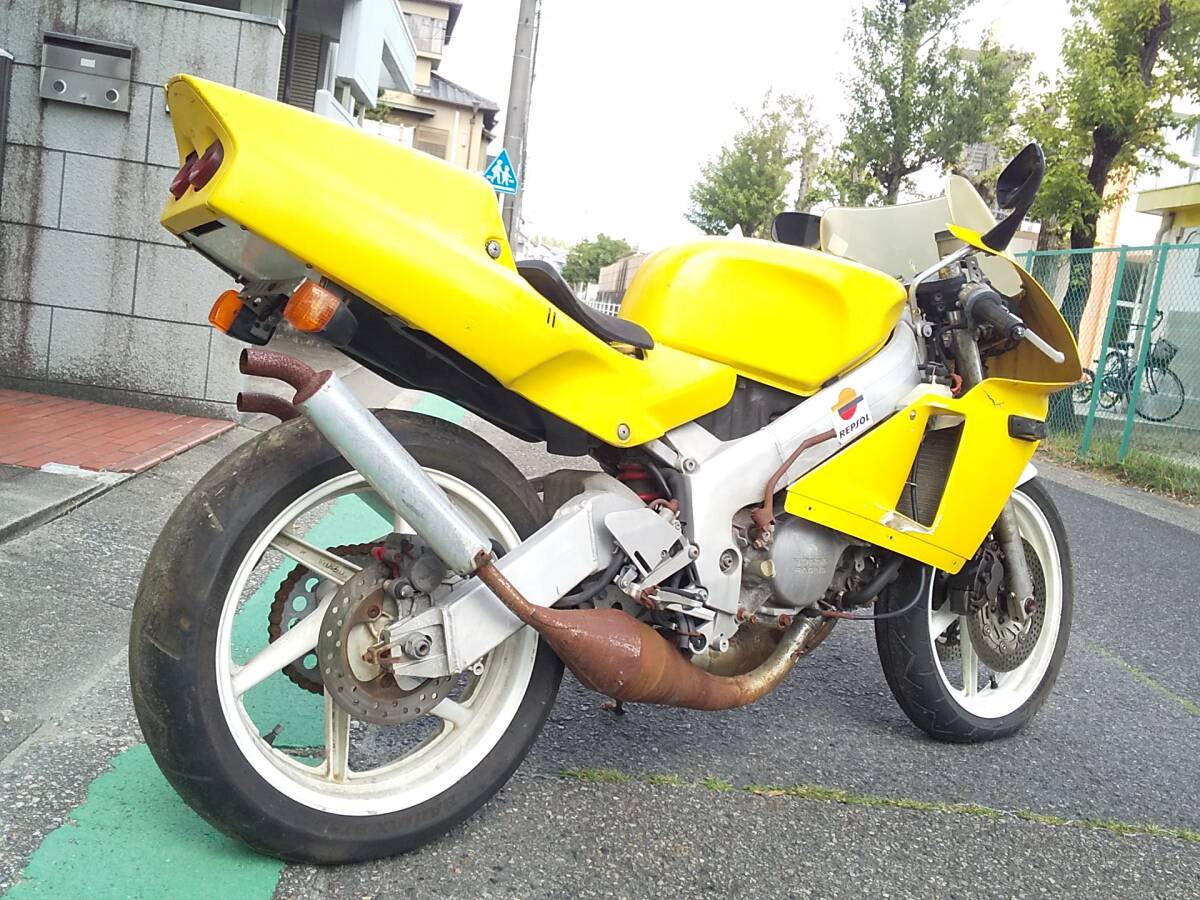 Σ(゜?゜)お寶!☆NSR250R MC21 書付き 愛知県 エンジンOK/Jhaチャンバー/デイトナステダン/M-MAXリミッターカット/NS400R/TZR/RGVガンマ/