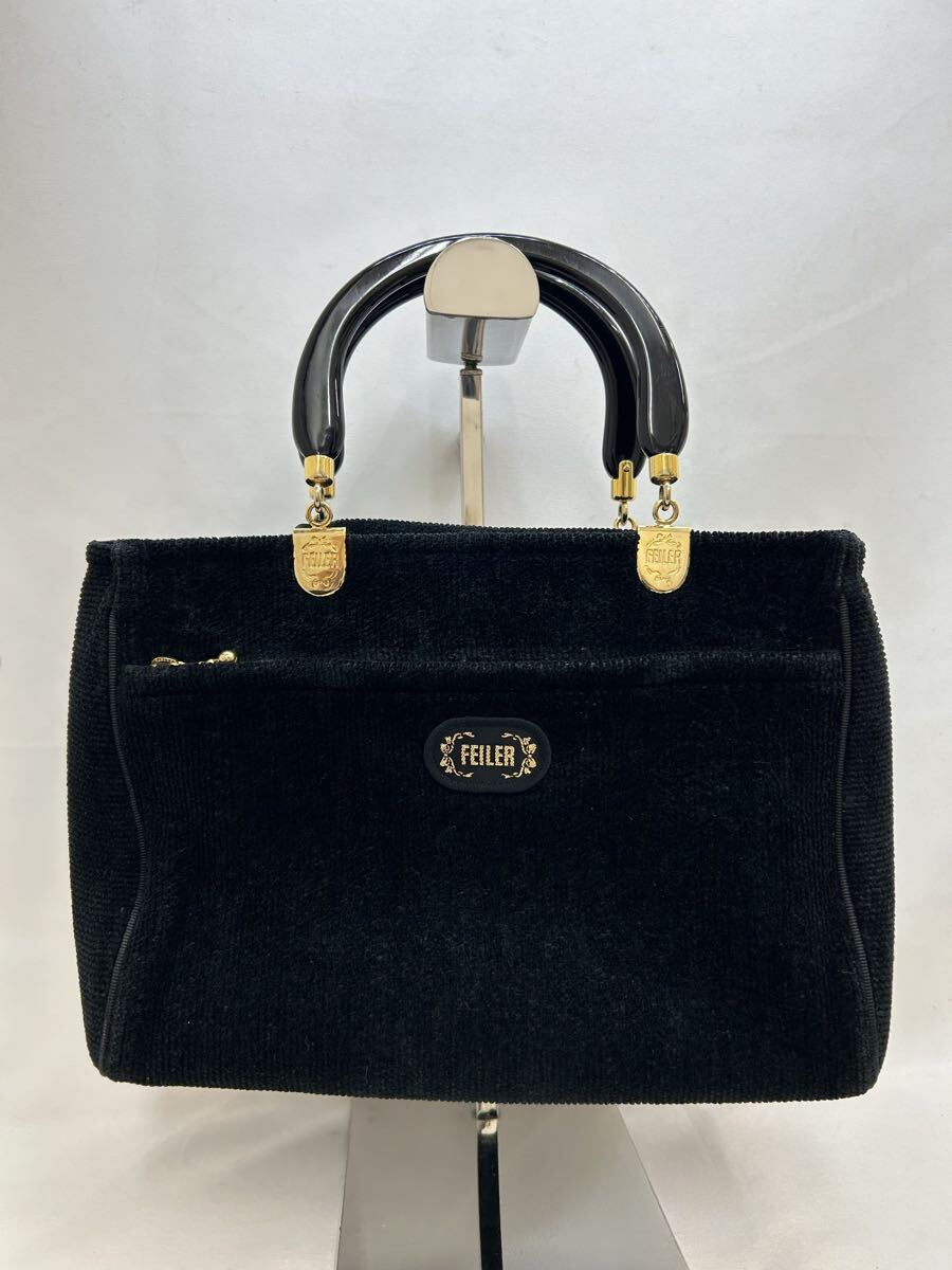 ST0919 FEILER/ Feiler ручная сумочка ручная сумка shu Neal тканый цветочный принт Gold металлические принадлежности оттенок черного 