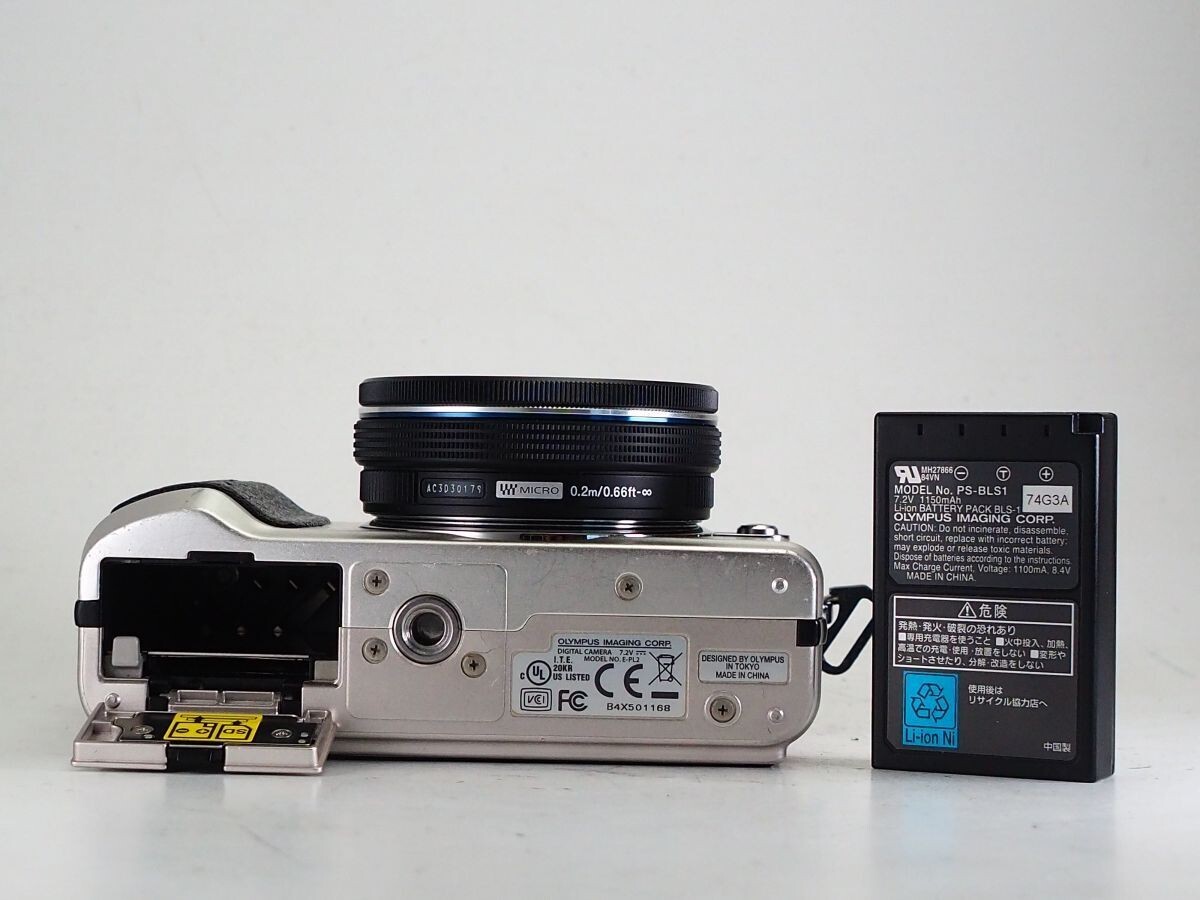 ★訳あり大特価★ オリンパス OLYMPUS E-PL2 ボディ 14-42mm F3.5-5.6 EZ ED MSC レンズ/バッテリーセット ★通電OK #N0796
