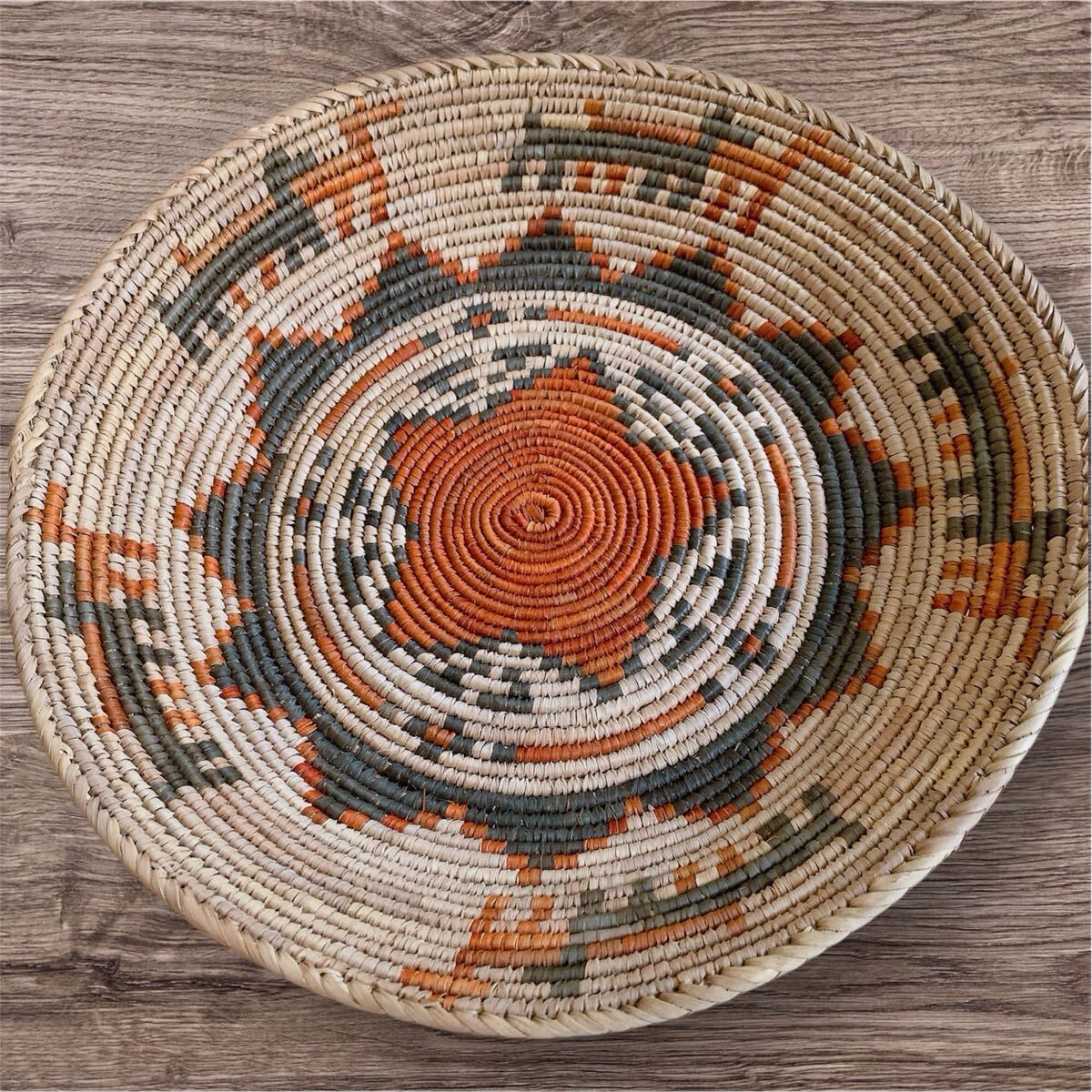 インディアン　アートクラフト　ナバホ　　ナバホ族　ウェディングバスケット　ネイティブアメリカン　ハンドクラフト　ヴィンテージ_画像1