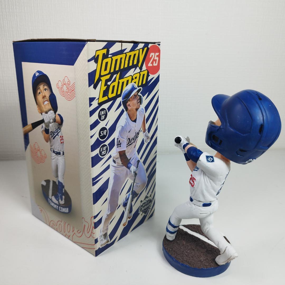 ドジャース　ボブルヘッド　トミー・エドマン フィギュア 25 トミー エドマン ボブルヘッド 新品 首振り人形 ドジャース