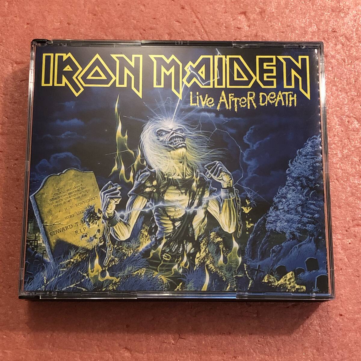 2CD リマスター 国内盤 ライナー 歌詞対訳 カラーブックレット付き アイアン メイデン 死霊復活 Iron Maiden Live After Death_画像1