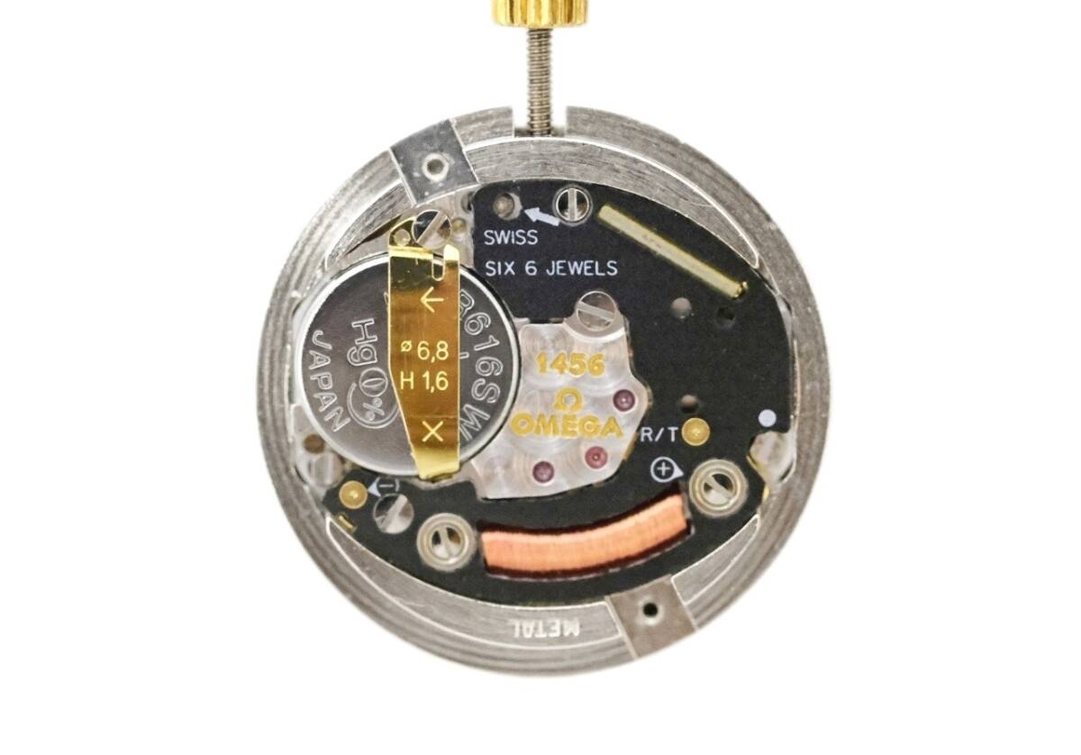 オメガ レディース コンステレーション ムーブメント QZ ホワイトシェル文字盤 Cal.1456 可動品 ガラス・パーツ付_画像4