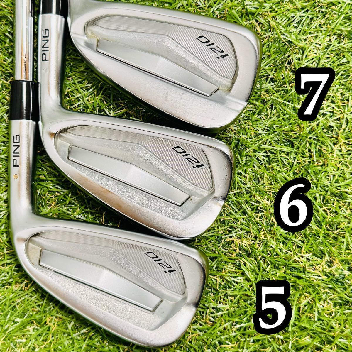 【良品】PING ピン i210 オレンジドット メンズアイアンセット ダイナミックゴールド DG S200 6本 スチール S