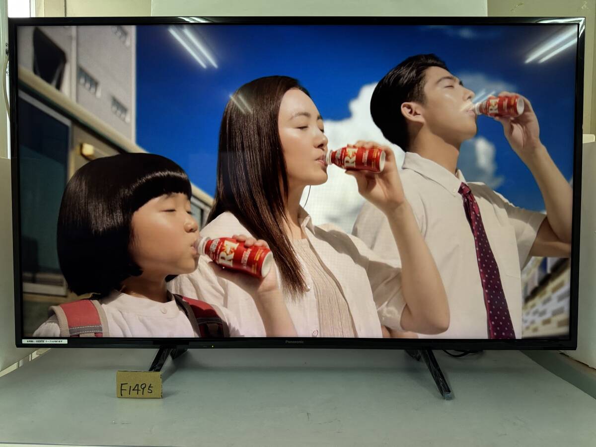 2019年製 Panasonic 49V型 4K パナソニック 液晶テレビ TH-49GX500HT 動画アプリ搭載 NETFLIX YouTube Amazon prime等視聴可 管理F1495