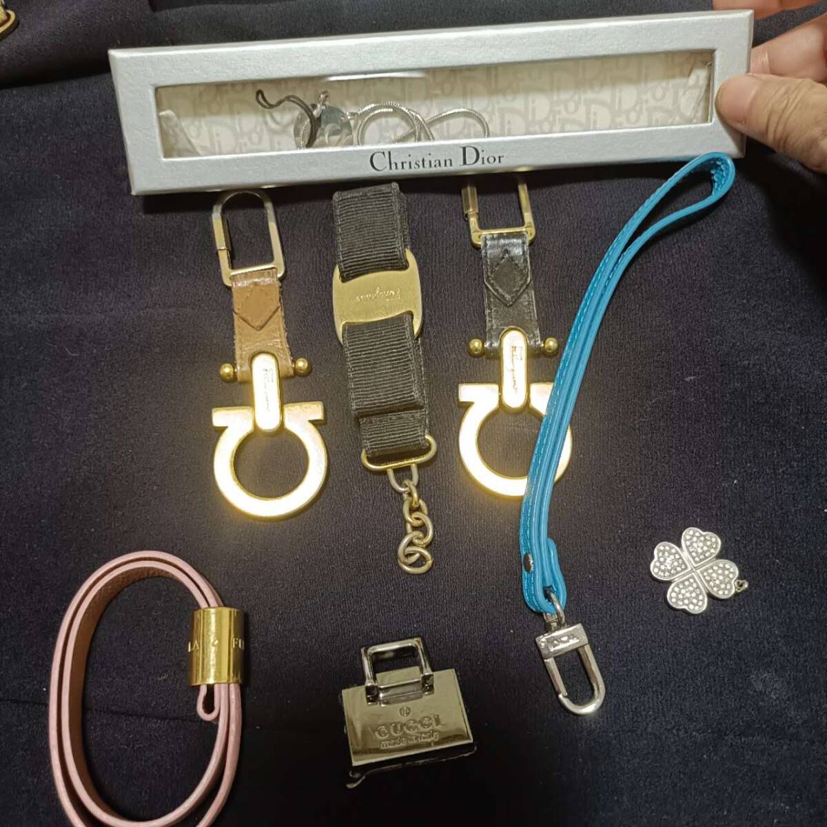 ブランド　キーリング　ストラップまとめ売り　約45點(diǎn)　ブランド　小物まとめ売り　エルメス　ディオール　フェラガモ　グッチ　カルティエ