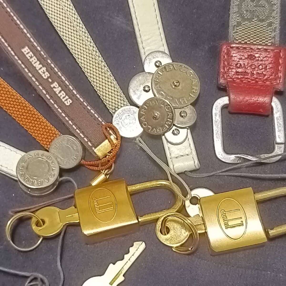 ブランド　キーリング　ストラップまとめ売り　約45點(diǎn)　ブランド　小物まとめ売り　エルメス　ディオール　フェラガモ　グッチ　カルティエ
