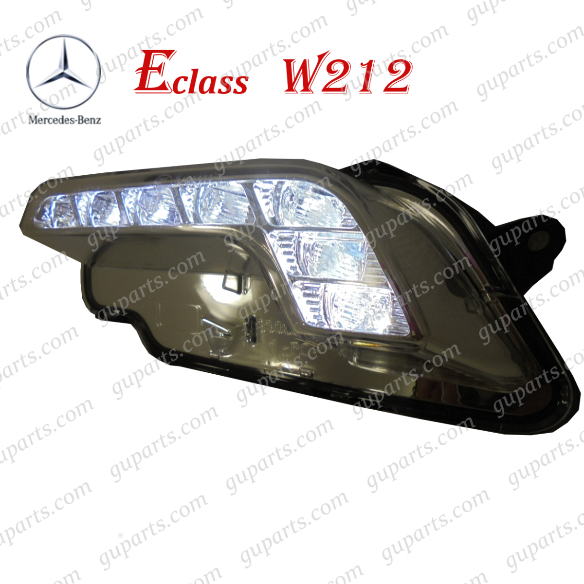 ベンツ E クラス W212 前期 2009~2013 E250 E300 E350 E550 アバンギャルド AMG 左 フォグ ランプ LED デイライト A2128200756_画像1