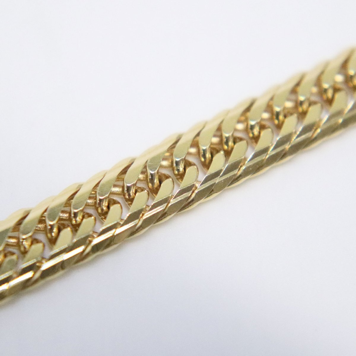 K18 750 喜平 16面 トリプル Mカット 金 ブレスレット 約19.5cm 重量約20g(実重量20.6g) 造幣局マーク有 メンズ 中古 美品 送料無料!!_画像5