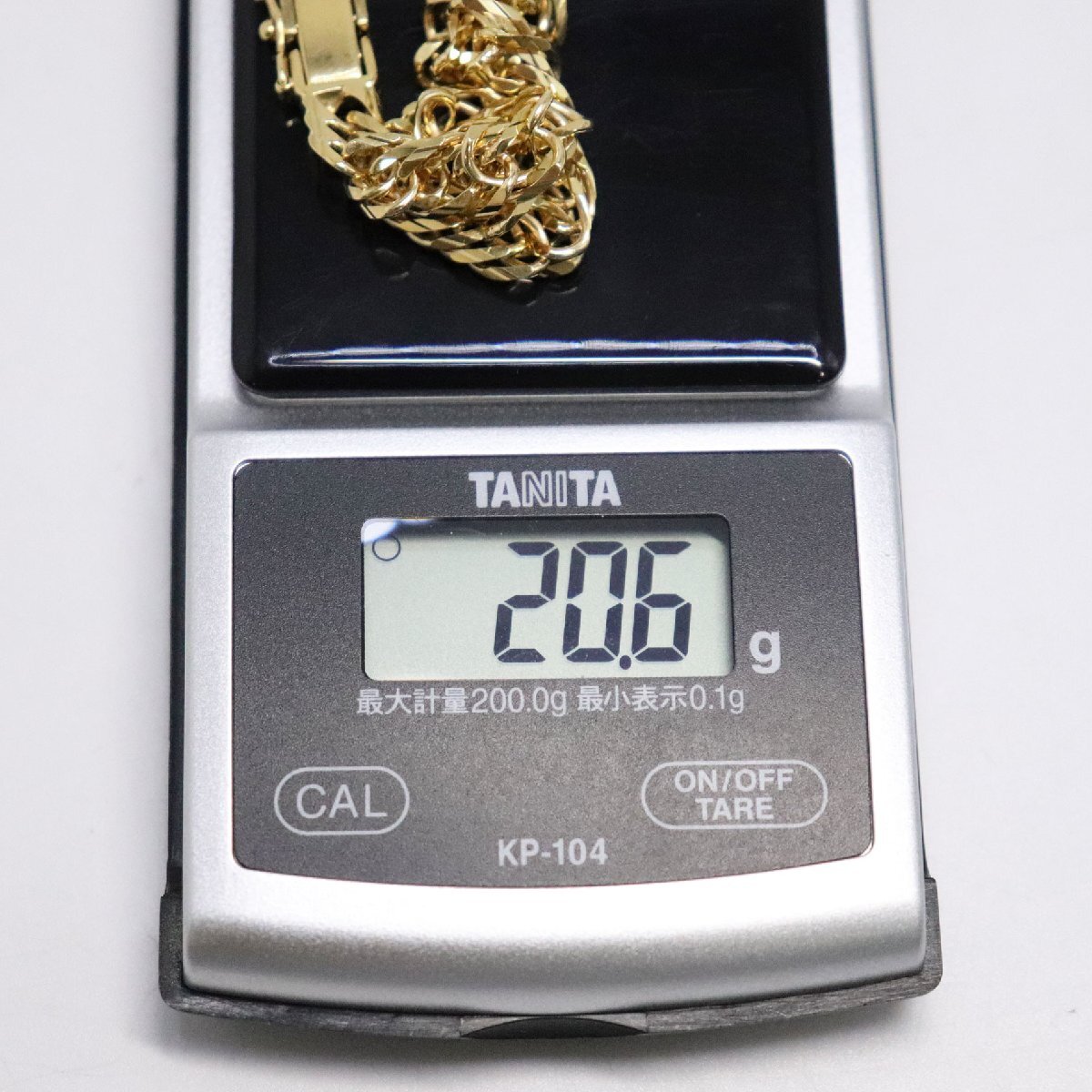 K18 750 喜平 16面 トリプル Mカット 金 ブレスレット 約19.5cm 重量約20g(実重量20.6g) 造幣局マーク有 メンズ 中古 美品 送料無料!!_画像10