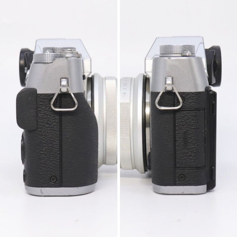1円～ 富士フィルム FUJIFILM X-T10 ミラーレス一眼カメラ シルバー レンズ付/7artisans 25mm F1.8 FXマウント ジャンク 不動(dòng) 送料無料！