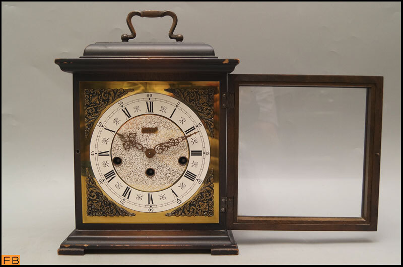 1770-キンツレー◆置時計 563B/01 ゼンマイ式 ドイツ製 アナログ KIENZLE アンティーク レトロ_画像4