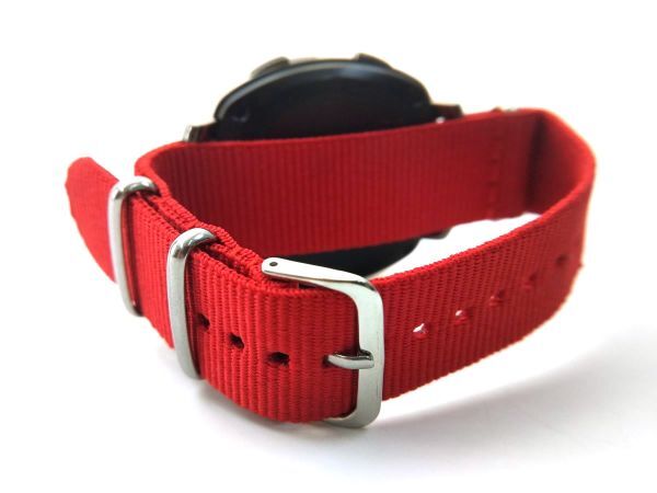  нейлоновый милитари ремешок текстильный ремень nato модель наручные часы красный 20mm