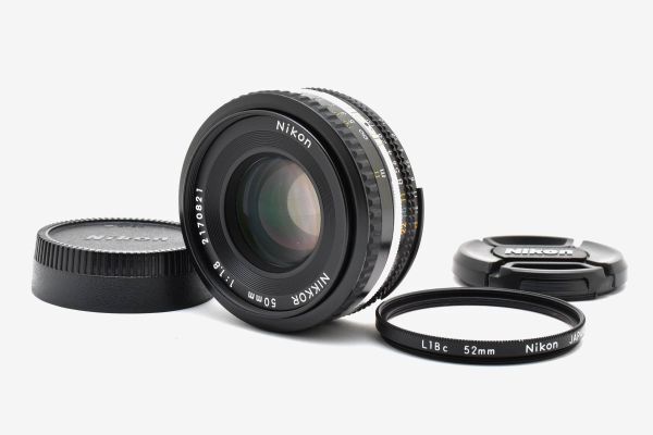 [美品]ニコン Nikon Ai-s NIKKOR 50mm f/1.8 マニュアルフォーカス Pancake レンズ 2597862
