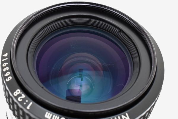 [美品]ニコン Nikon Ai NIKKOR 28mm f/2.8 マニュアルフォーカス 広角 レンズ 2597866
