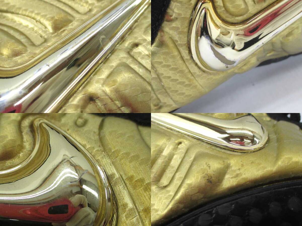 n51236-ap ジャンク▼NIKE AIR FOAMPOSITE PRO METALLIC GOLD 624041-701 エア フォームポジット プロ 17年製 観賞用 27.0cm [149-250911]_画像8