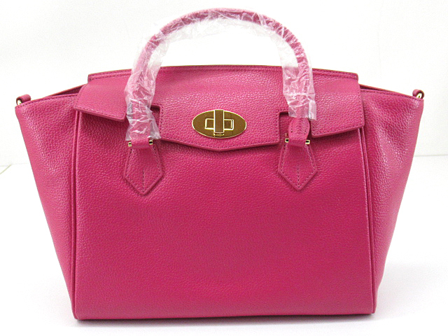 n51258-ap ジャンク▼Samantha Thavasa サマンサタバサ 1520175931 ハンドバッグ ショルダーバッグ レザー マゼンタ [144-250928]_画像1