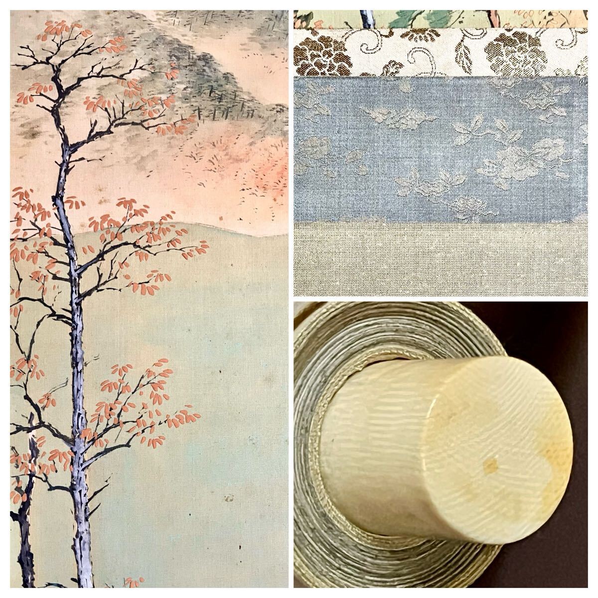 【真作】【仙】児玉希望「富岳」絹本 肉筆 共箱 二重箱 秋景 風(fēng)景畫 山水図 富士湖畔 絵畫 掛軸 大正-昭和の日本畫家 広島 師: 川合玉堂