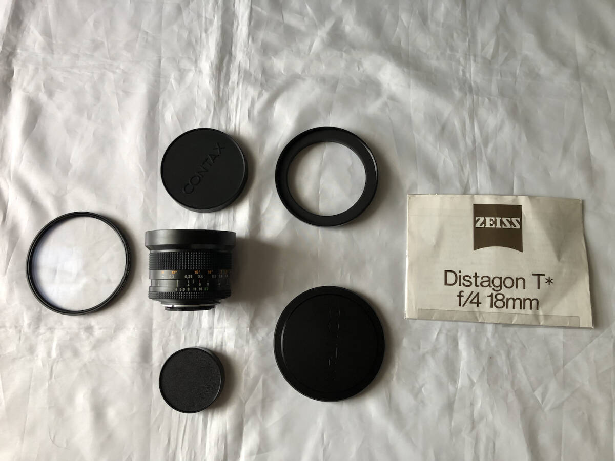 Contax コンタックス Carl Zeiss Distagon 18mm F4 MMJ 付属品付