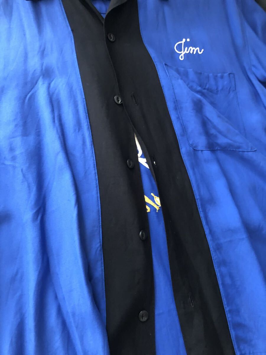 jungle storm 半袖シャツ ボーリングシャツ　mくらい　 キューバシャツ オープンカラーシャツ レーヨン 半袖 刺繍 アロハシャツ_画像3