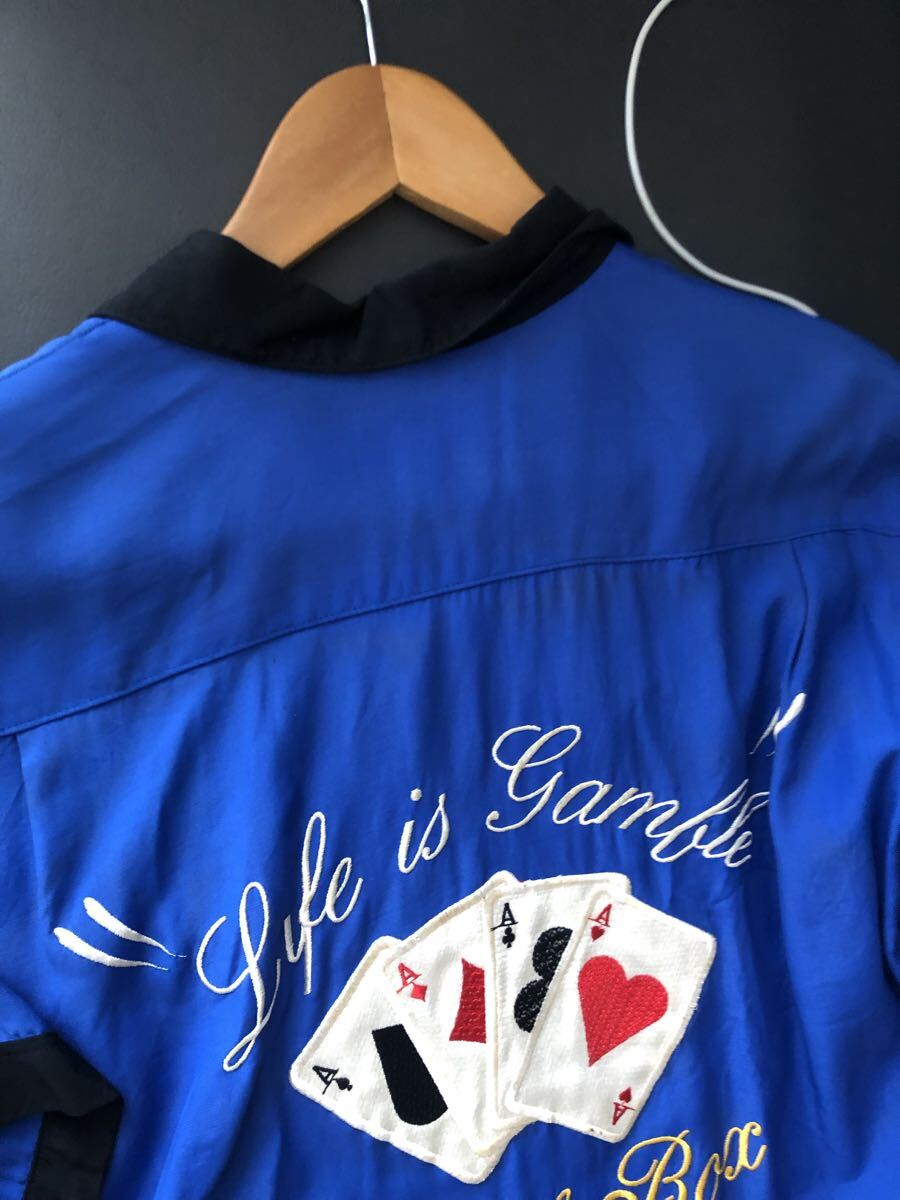 jungle storm 半袖シャツ ボーリングシャツ　mくらい　 キューバシャツ オープンカラーシャツ レーヨン 半袖 刺繍 アロハシャツ_画像8