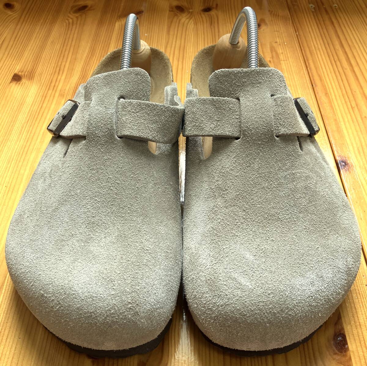 birkenstock boston(suede leather taupe)ビルケンシュトック大人気定番モデルボストン定価24200円新品未使用品送料無料