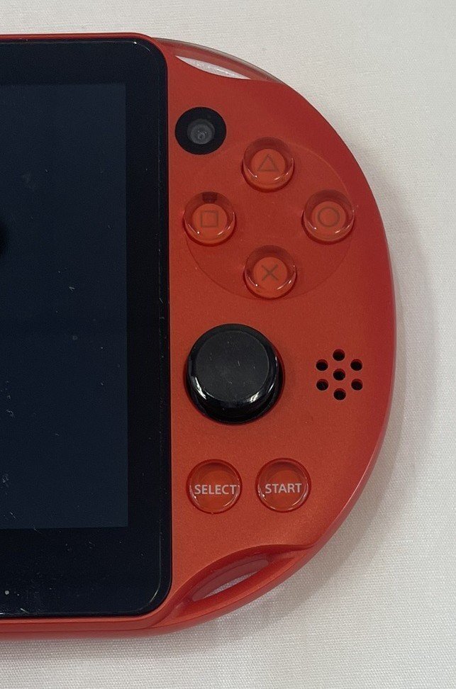 【6KA岡08008E】１円スタート★PSVITA★SONY★PCH-2000ZA26★MetallicRed★レッド★Wi-Fiモデル★通電確認(rèn)済★初期化済★付屬品完品★