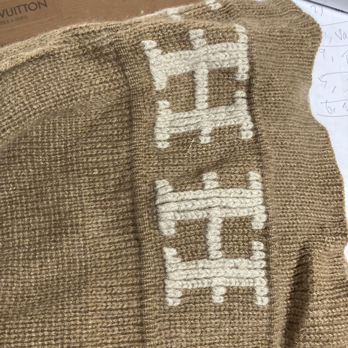 ニット帽　エルメス　_画像4